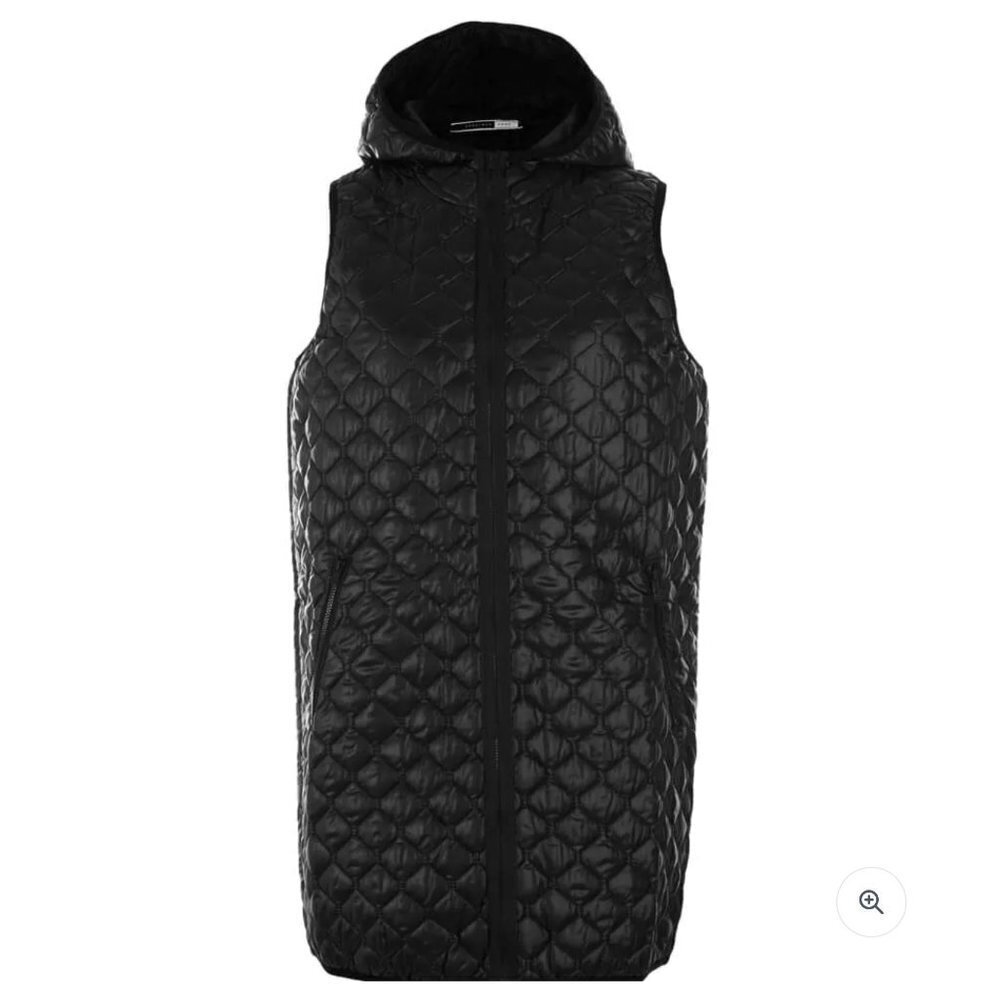 MaxMara SportMax Black Quilted Vest